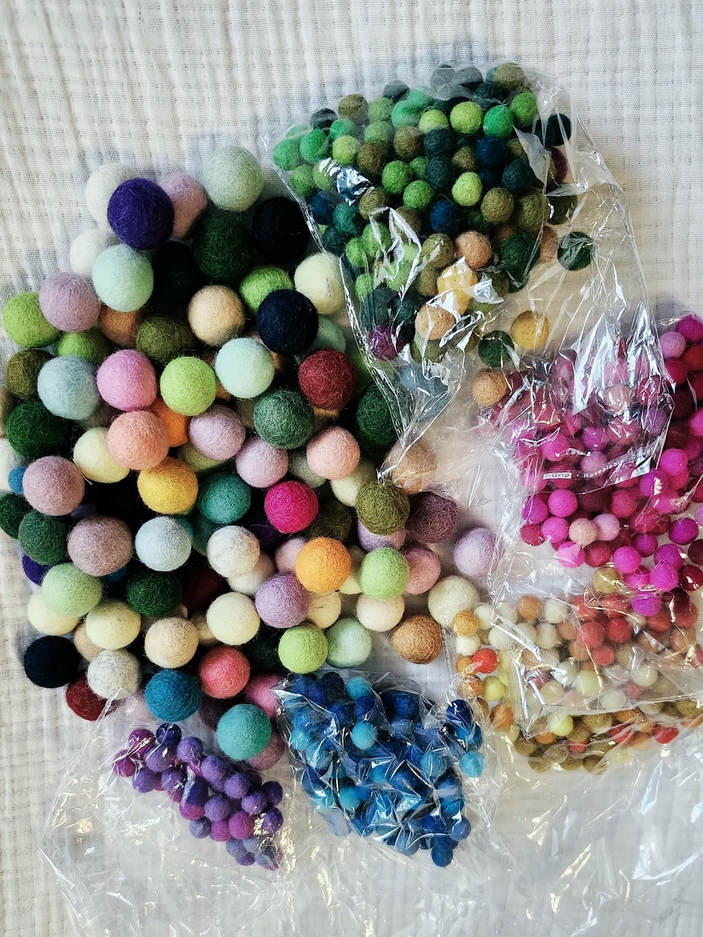 Assorted Felt Pom-Poms for Crafting – DIY Craft Supplies